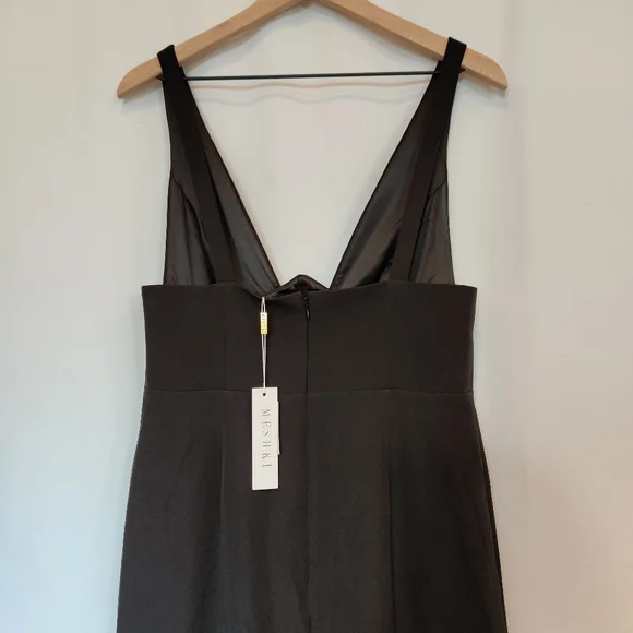 Meshki NWT Women Black Lillian Gown Dress - Picture 4 of 12